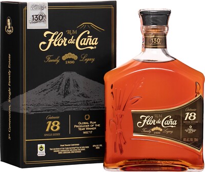 Flor de Cana 18 Jahre Rum aus Nicaragua - 40 % Vol. / 0,7 Liter