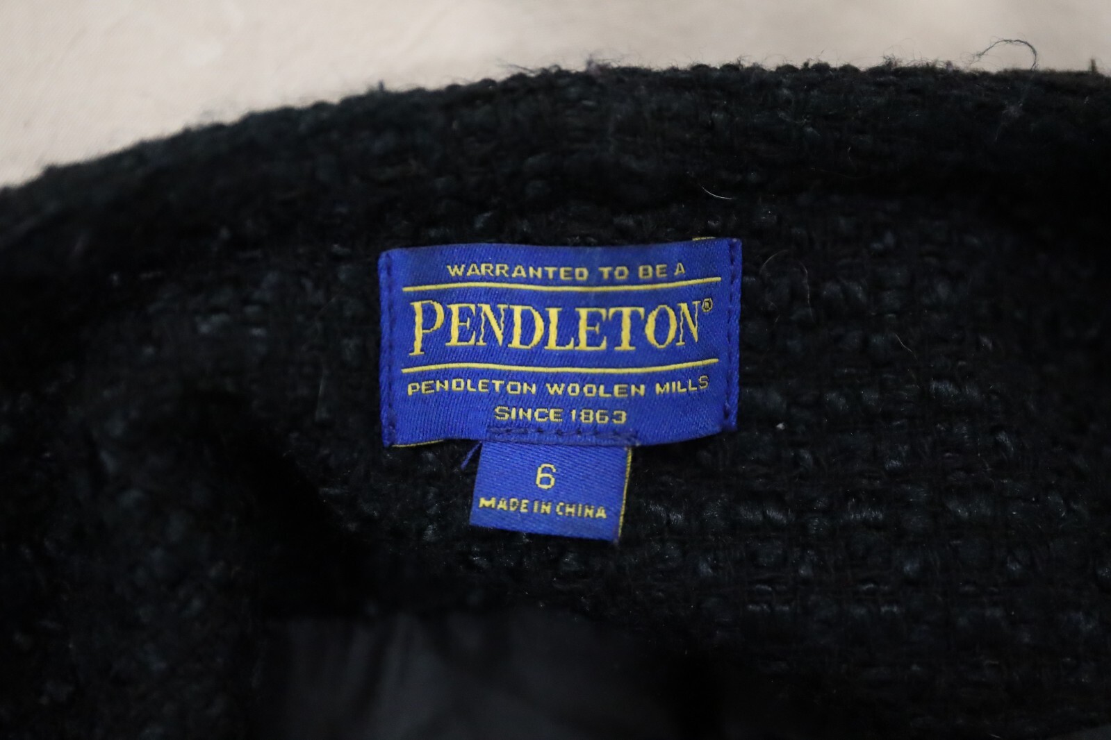 Pendleton Womens 6 Jacket Collarless Textured Bla… - image 4