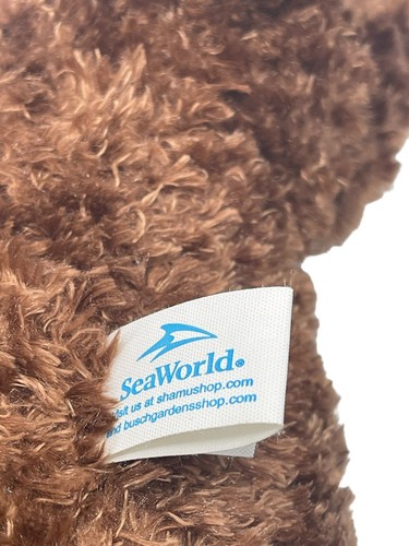 Peluche de morsa marrón Sea World suave animal de peluche marino 14" parque temático Sea World - Imagen 11 de 12