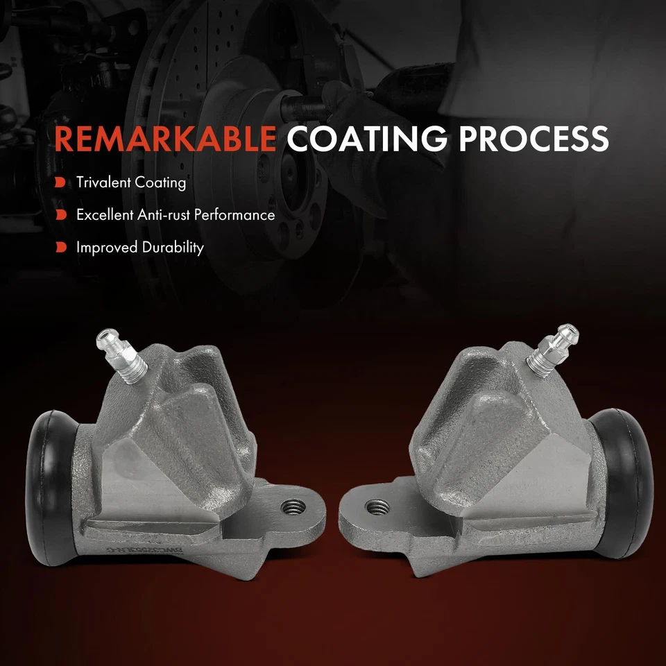 Cilindro de rueda de freno de tambor inferior delantero 2 piezas para Plymouth Belvedere 1959 personalizado Foto 3 de 4