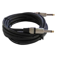 15ft 6.35mm 1/4" Audio Cable to 1/4" Mono Jack Cord Guitar DJ Mixer Male Cable