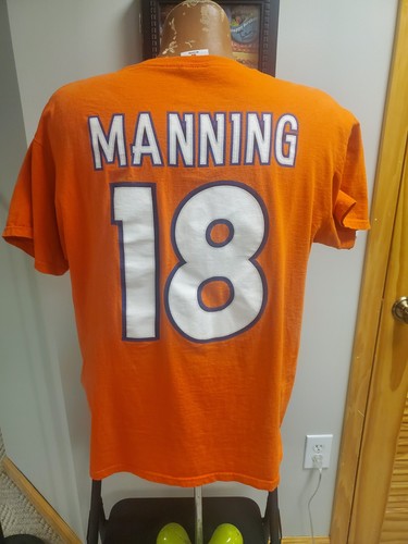 DENVER BRONCOS PEYTON MANNING JERSEY T-SHIRT LARGE
