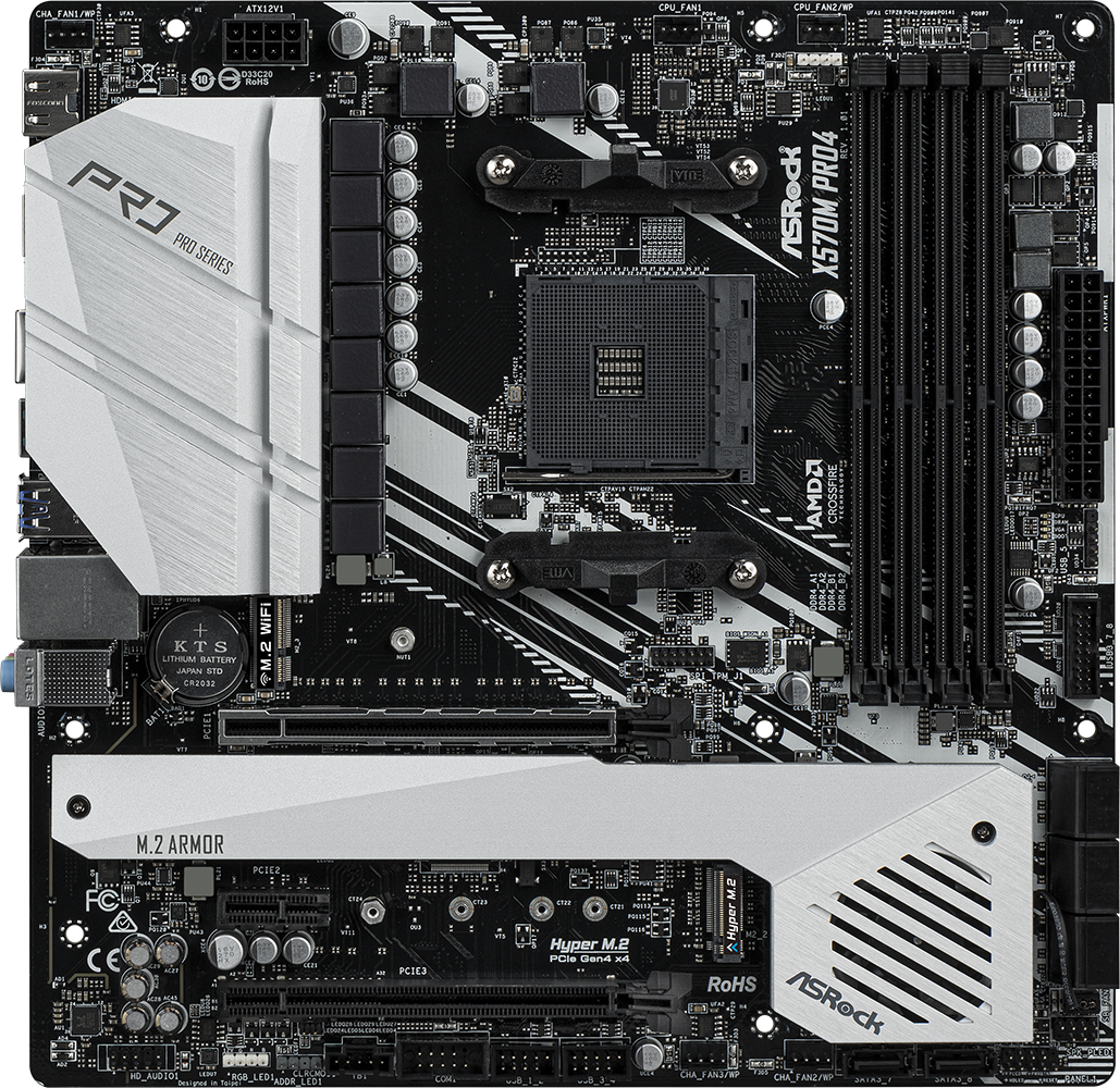 AsRock x570m PRO マザーボード　mATX 中古 FOR ASRock X570M Pro4 Motherboard Supports 3700X 3600X 3400G 100