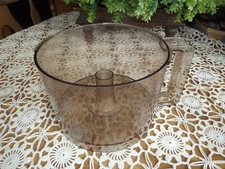 Moulinex LaMachine II Food Processor Replacement Work Bowl Amber Plastic