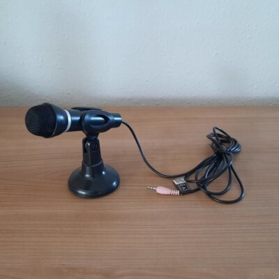 SPEEDLINK CAPO Desk & Hand Mikrofon mit Stativ