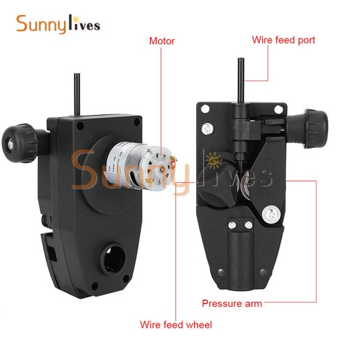 DC 12V/24V Mig Welder Wire Feed Motor Wire Feed Assembly Wire Drive Feeder - Picture 3 of 14