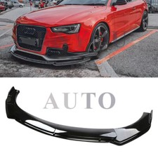 For Audi A5 A6 A7 A8 Front Bumper Lip Spoiler Lower Splitter Glossy Black Body K