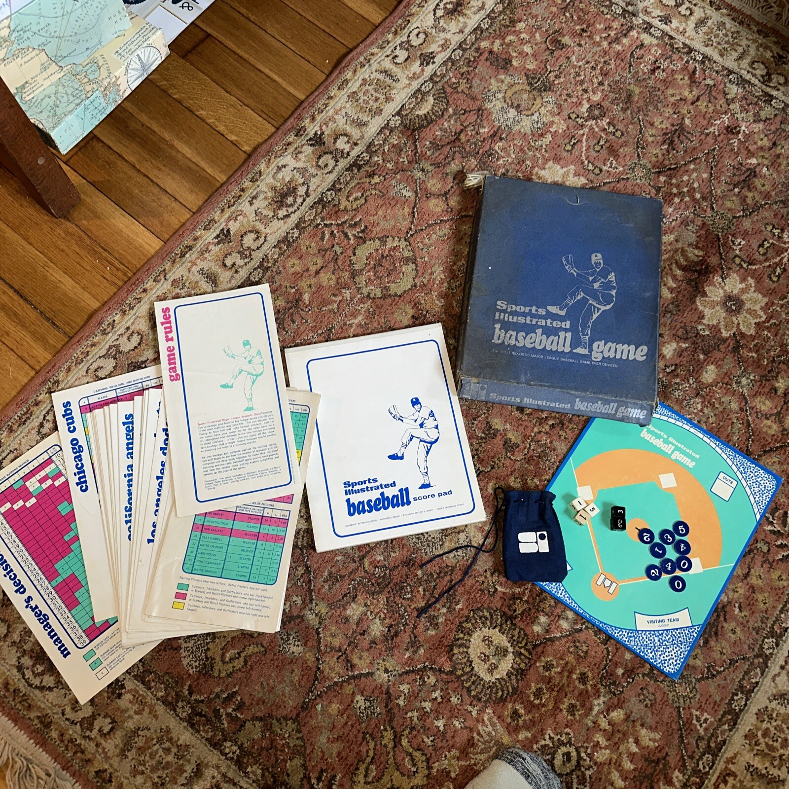 Rare Vintage Sports Illustrated Baseball Board Game, 1971, Parts eBay