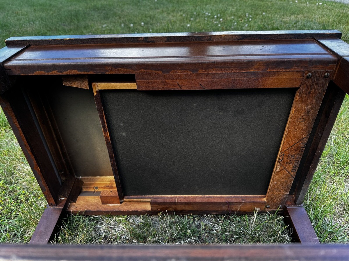 VINTAGE MERSMAN 25-2 Mahogany End Table With Wooden Drawer
