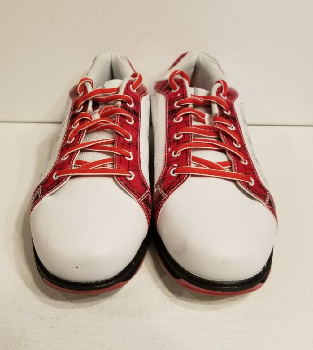 ETONIC WOMENS BOWLING SHOES SIZE 11 SPORT RED WHITE CHERRIES SILVER
