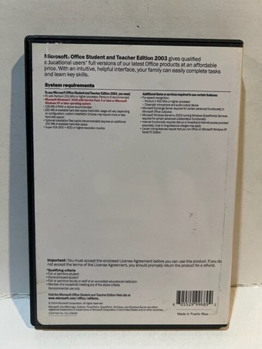 Microsoft Office 2003 Student and Teacher Edition (3 User/s) - Picture 2 of 5