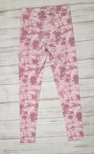 NEW SO FAVORITE HI-RISE LEGGING XL 14 16 PINK PURPLE MAUVE TIE DYE STRETCH F/L - Picture 7 of 17
