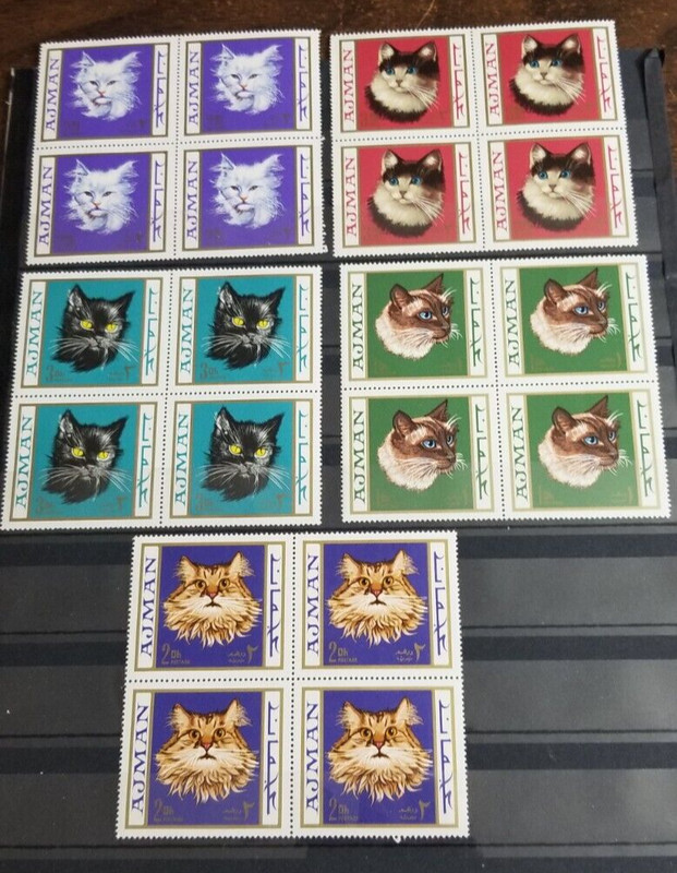 AJMAN- 8 Separate Groups of Animals(MNH)**Nice Lot**