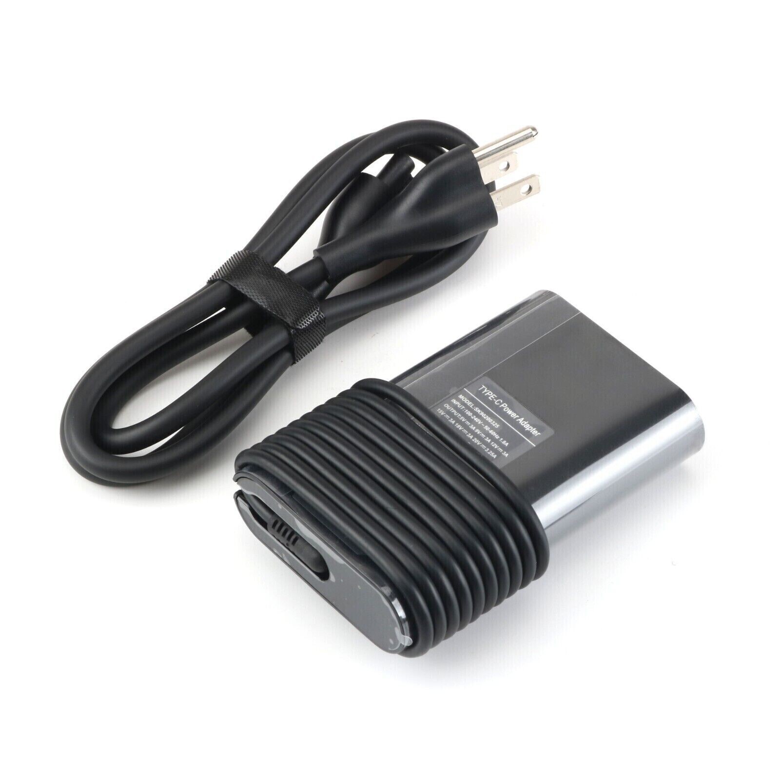 Dell 65W Watt USB-C Type C Laptop Charger AC Power Adapter HA65NM190, DA65NM190