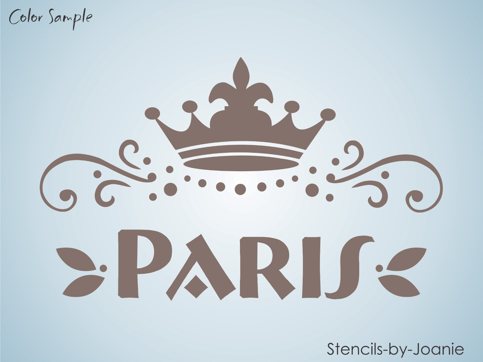 Joanie Stencil Fleur De Lis Versailles – 7mil Mylar, Country French DIY Sign Stencil, S37/805