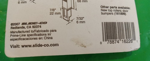 NOS 2PK SLIDE-CO 16226 CLOSET SLIDING DOOR GUIDES - Picture 4 of 5
