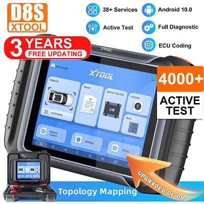 2026 XTOOL D8S Full System Bidirectional Scanner Tool ECU Coding Upgraded of D8