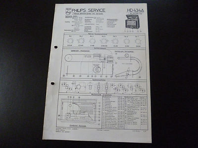 Original Service Manual Philips HD554A