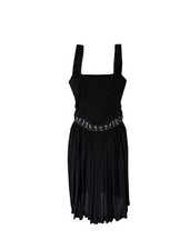 Dolce&Gabbana Vintage D&G Midi Cocktail Black Viscouse Dress Size 44It