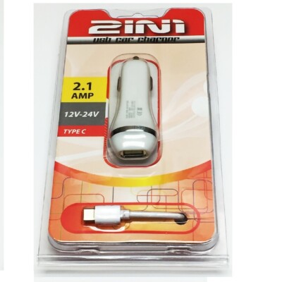 2.1 Amp Car DC Charger Adapter + USB Data Cable For ZTE Blade V8 Pro ZTE Z978
