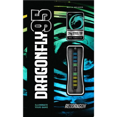 Red Dragon | Dragonfly 95 Darts | 22g 24g 26g | Steel Tip | 95% Tungsten - Picture 4 of 4