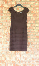 Adrianna Papell Brown Sleeveless Dress NWT