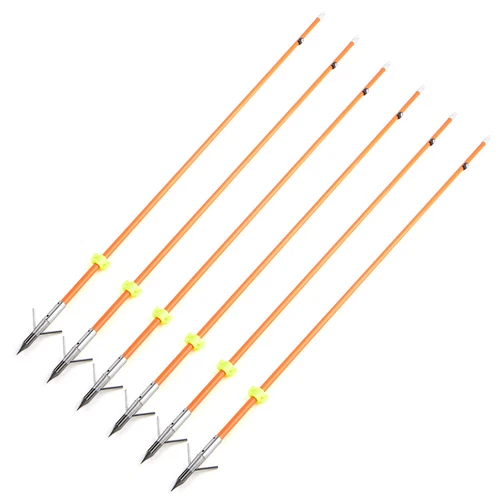 Fishing Arrows 32" Archery Bow Fiberglass 8mm Broadheads Bowfishing Hunting - Picture 10 of 11