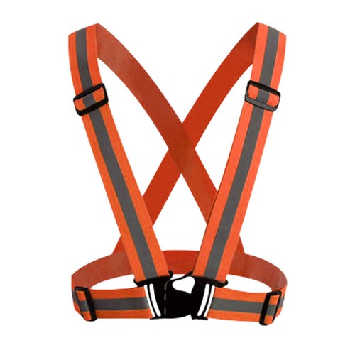 Reflective Cycling Vest High Visibility Waistcoat Safety Vest Visibility Belt - Picture 6 of 32