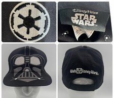 Official Disney Parks Hat Cap Star Wars Embroidered Darth Vader Youth 54-58cm