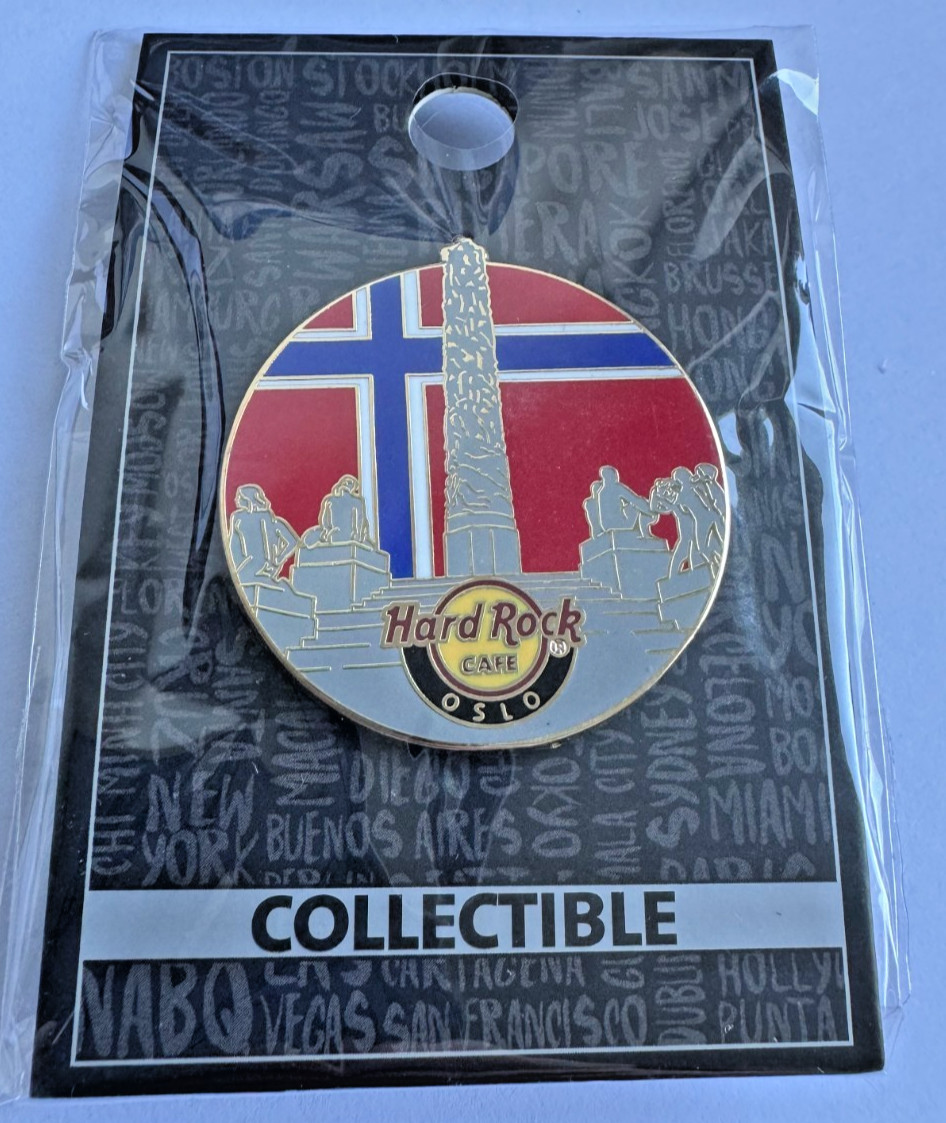 Hard Rock Café Oslo Core Logo City Norway Pin New Mint