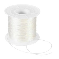 109 Yard Metallic Cord,1mm 0.04inch White Ornaments Strings