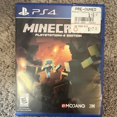 Minecraft PlayStation 4 Edition PS4 Multiplayer Online Game Mojang