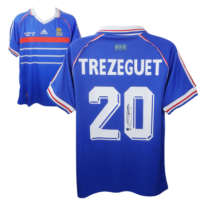 David Trezeguet Signed France Soccer Jersey #20 with Beckett