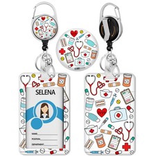 Medical Id Badge Holder, Heavy Duty Retractab...