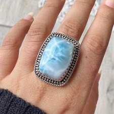 Lari-mar Ring, 925 Sterling Pure Silver Ring, Handmade Ring, Silver Ring, Sil