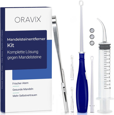ORAVIX Tonsillenstein Entferner Set - Einfach Mandelsteine Entfernen Und Mundger