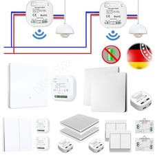 Funkschalter System batterielos KINETIC Funk-Wand-schalter & Funk-Empfänger NEU
