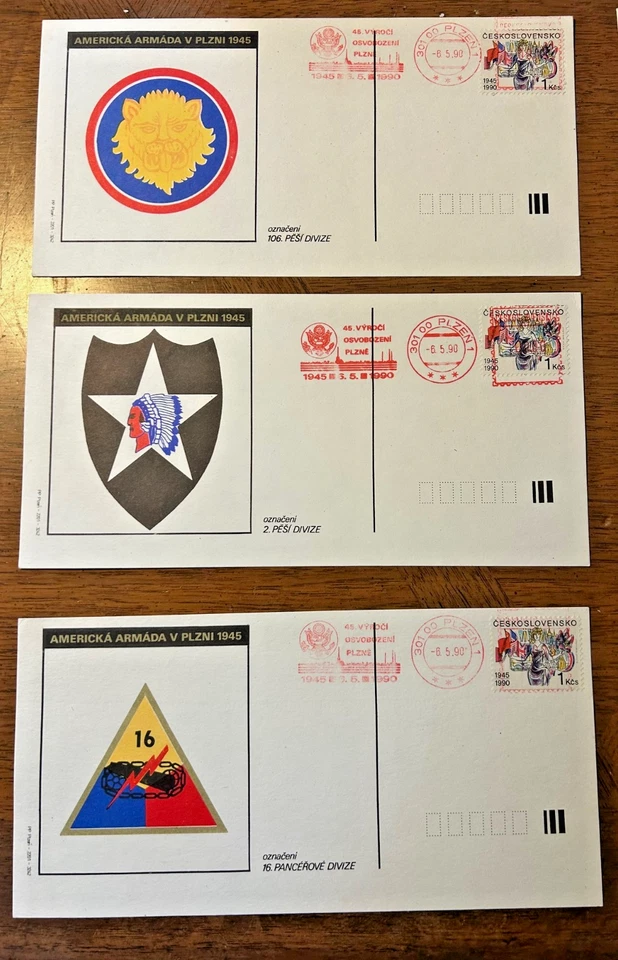 #2788 Checoslovaquia, Juego de 6 TARJETAS CONMEMORATIVAS, Artículos Militares Únicos Foto 2 de 2