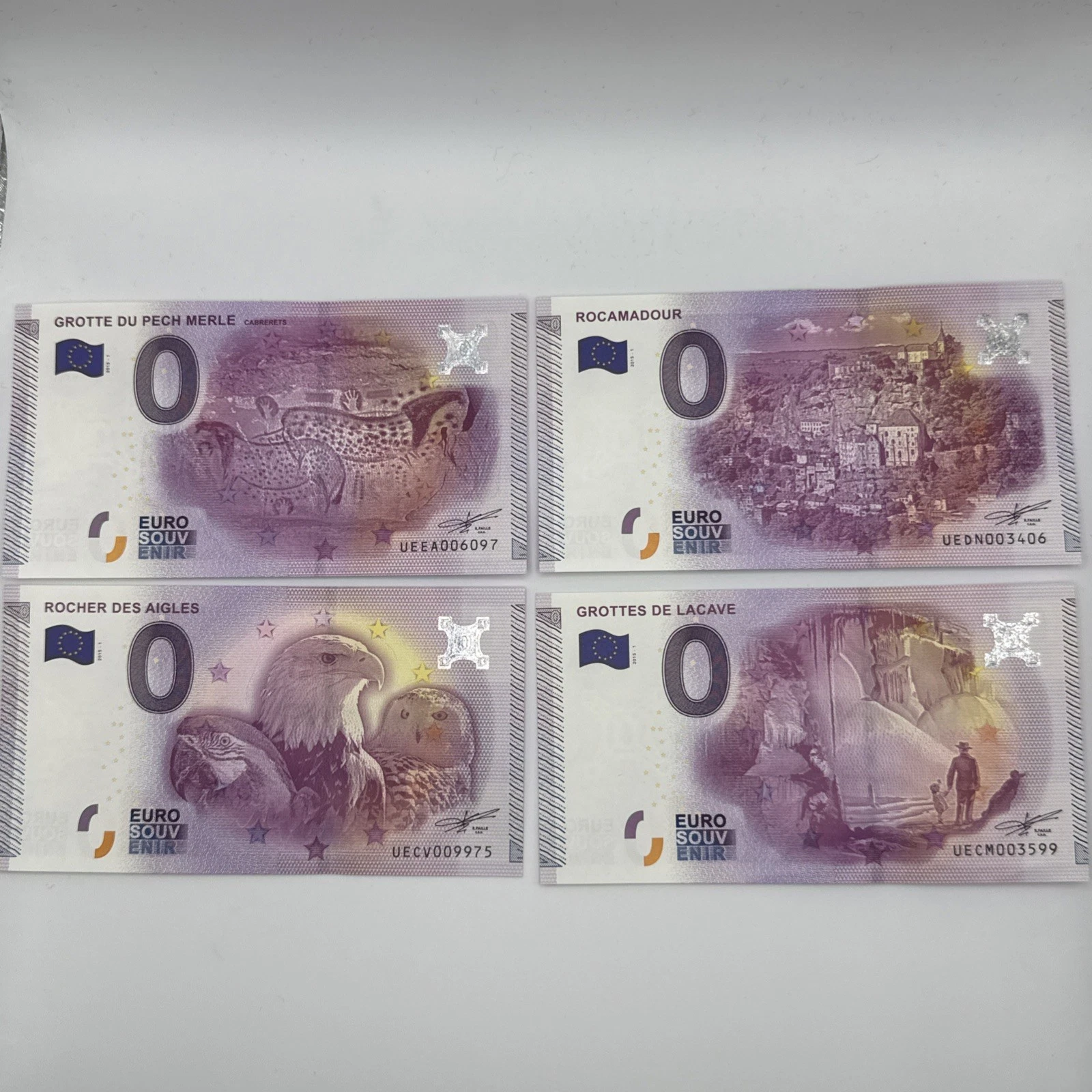 Billet  Zéro 0 € Euro Touristique / Souvenir  2015