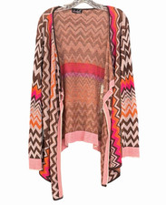 Question Women s Multicolor Chevron Knit Open...