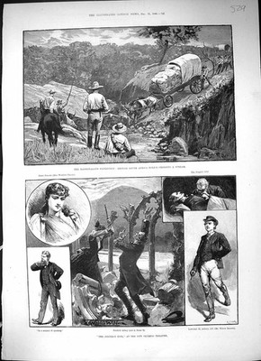 Alt 1890 Mashonaland Expedition Britisch Afrika Polizei Olympisches Theater Viktorianisch