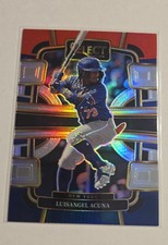 2024 Panini Select - Concourse Luisangel Acuna #82 Red & Blue Prizm (RC)