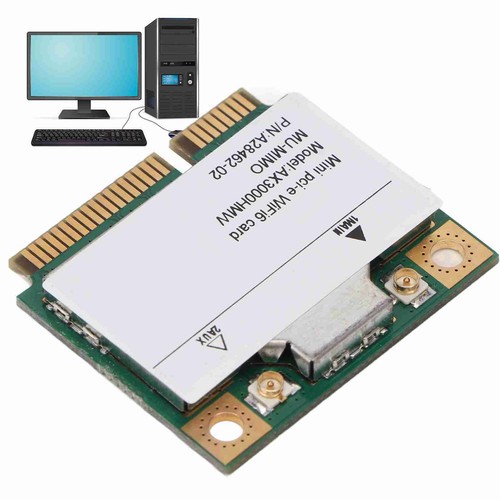 Mini PCIE Network Card Wifi6 3000Mbps High Speed Wireless Wifi Card 802.11ax NEW - Afbeelding 5 van 12