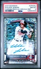 2025 BOWMAN CHROME PROSPECT AUTO SPECKLE REFRACTOR WALKER JENKINS /299 PSA 8