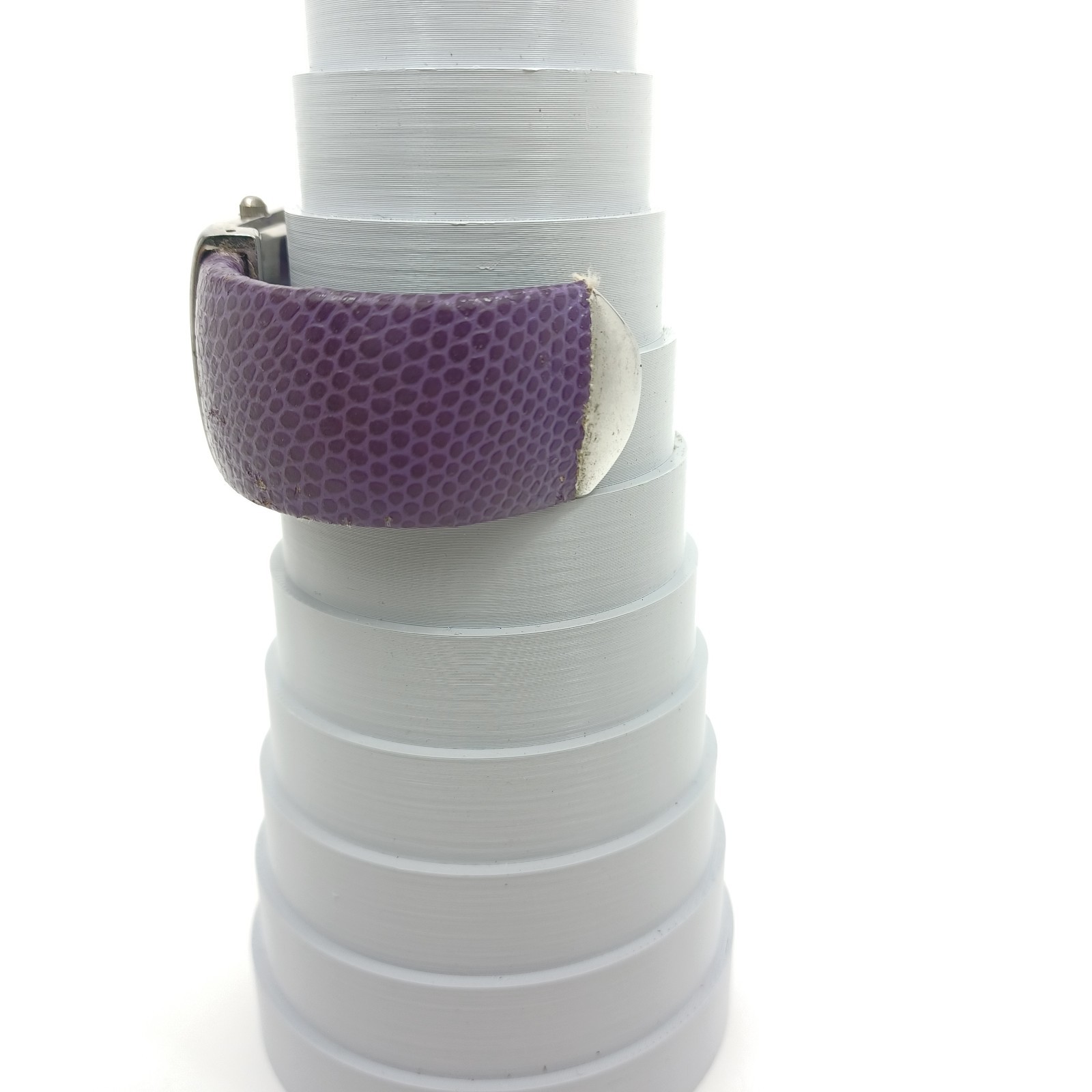 Vannes Paris Rectangular Quartz Watch Silver Case… - image 6