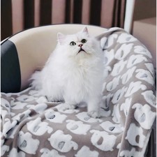 Warm Soft Fluffy Premium Fleece Pet Cat Dog Gray Elephant Blanket Mat SMALL 3pk
