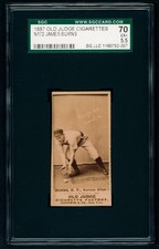 1887 N172 Old Judge #56-1 James Burns - Kansas City - SGC 5.5 EX+ Pristine Image