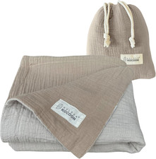 Organic Cotton EMF Shielding Blanket - Travel Size for 5G  WiFi Protection