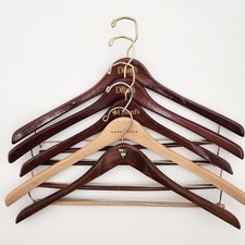 3 Dillard's/1 Mark Shale/1 Lee Rowan Co. Wooden Suit/Jacket Hanger Coat Qty. 5