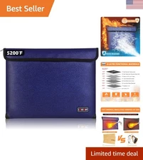Luxury Fireproof Bag - Ultimate Waterproof Protection for Valuables, 13.9"x10.6"
